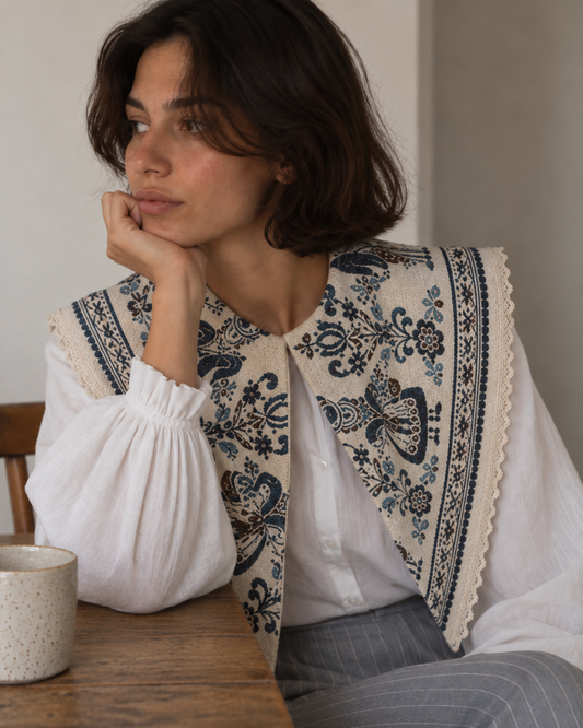 Cuello–chal upcycling Nila small