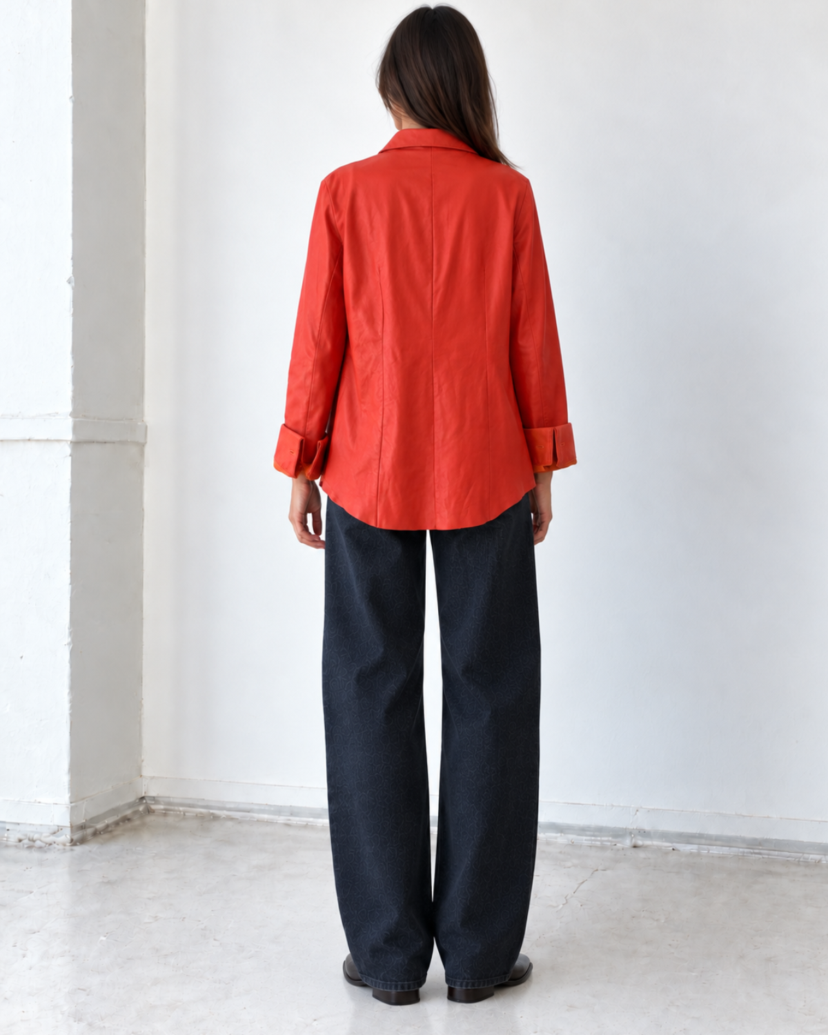 Sobrecamisa vintage roja