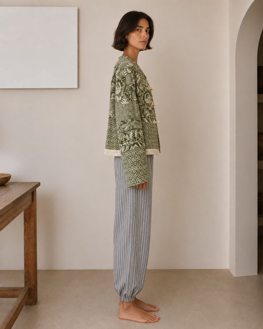 Chaqueta Oliva upcycling