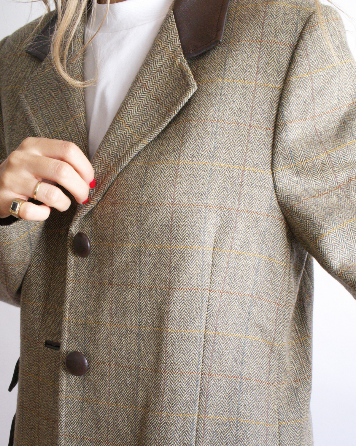 Blazer Vintage Cuadro Ventana