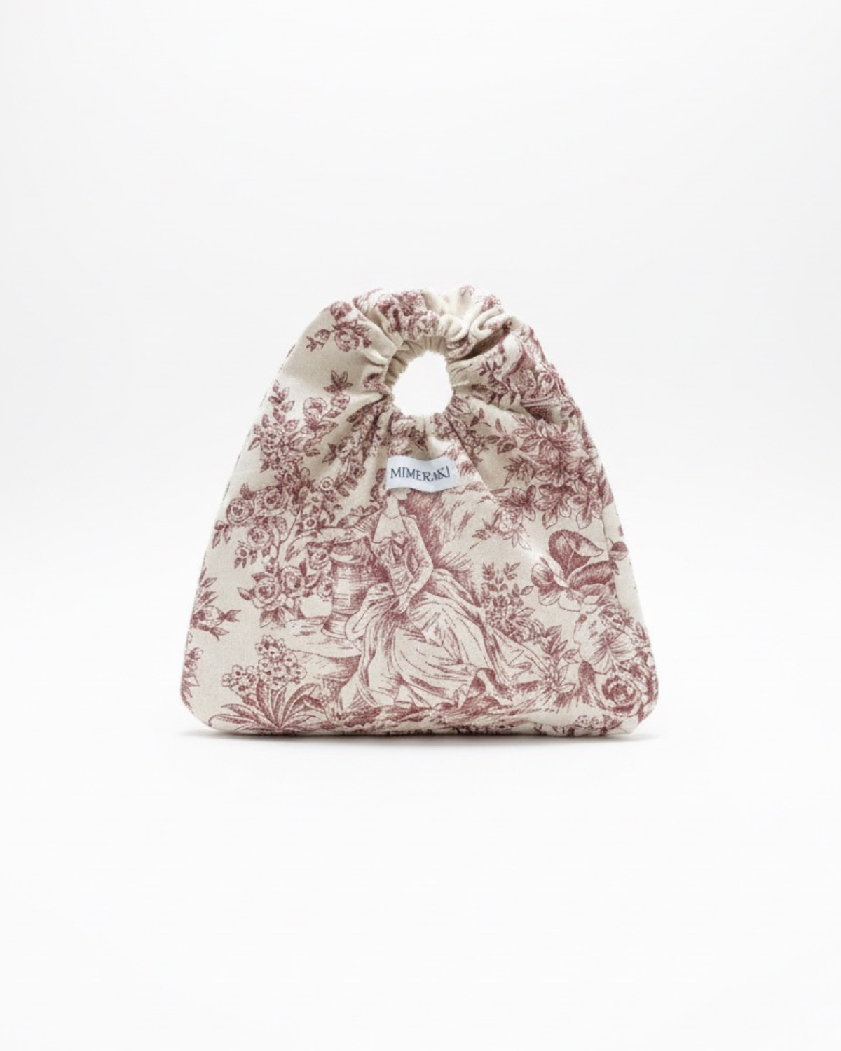 Scrunchy Bag de Mano en Tejido Toile