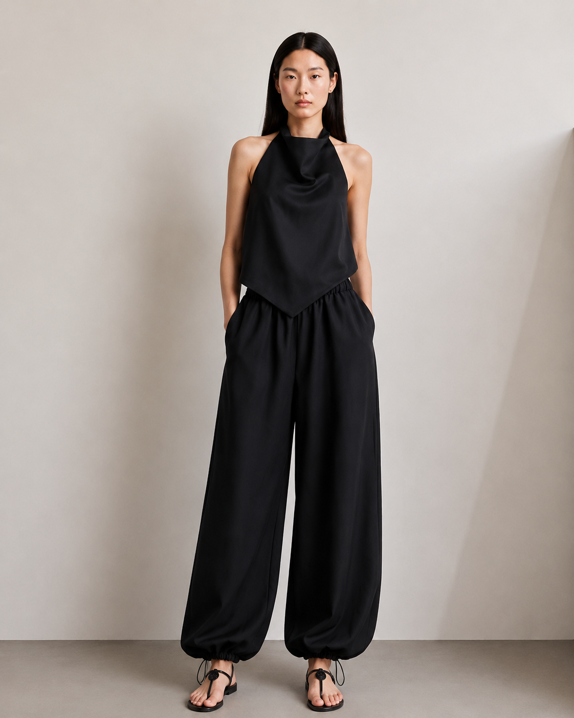 Pantalon Hibbi Lino bombacho