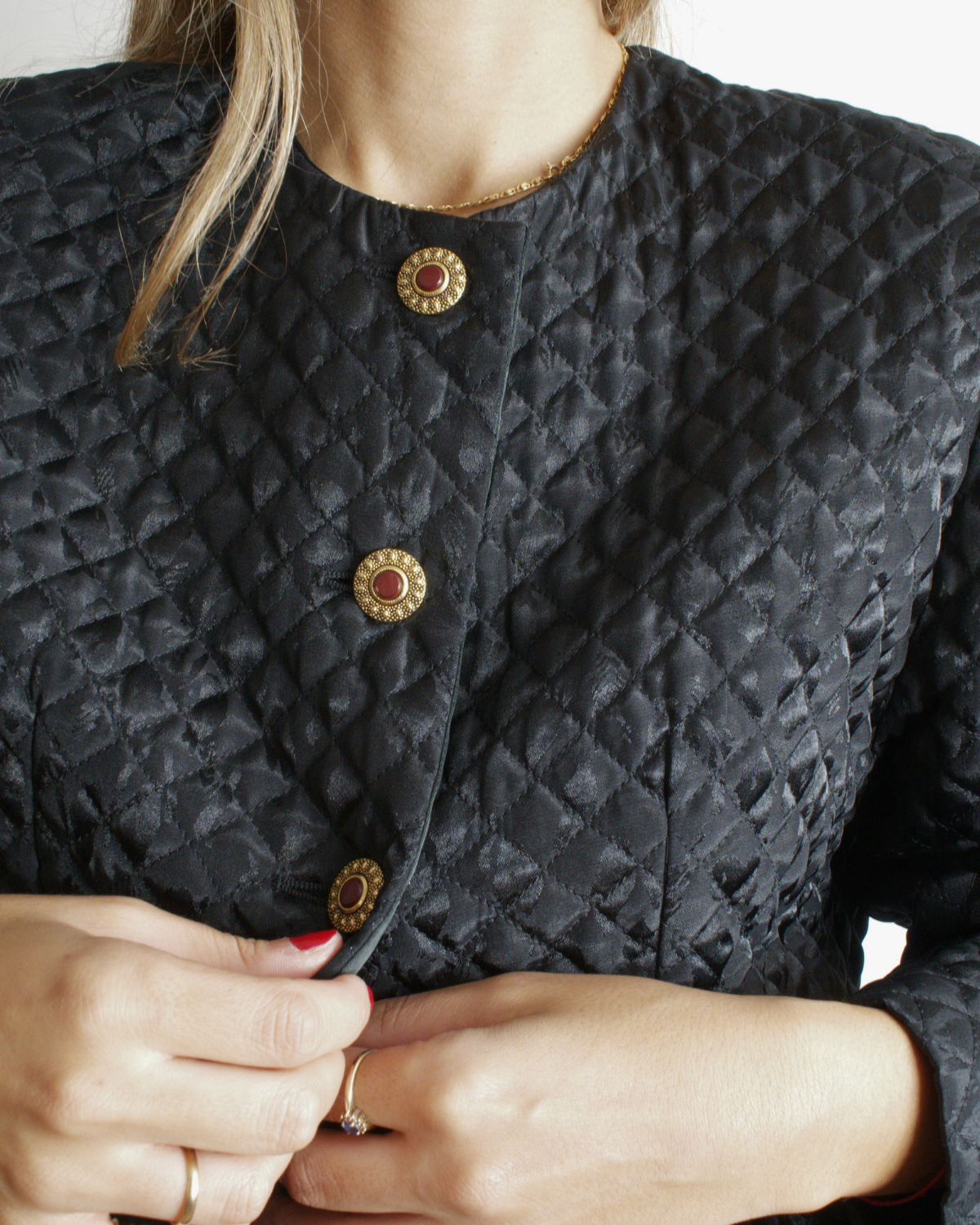 Chaqueta vintage acolchada