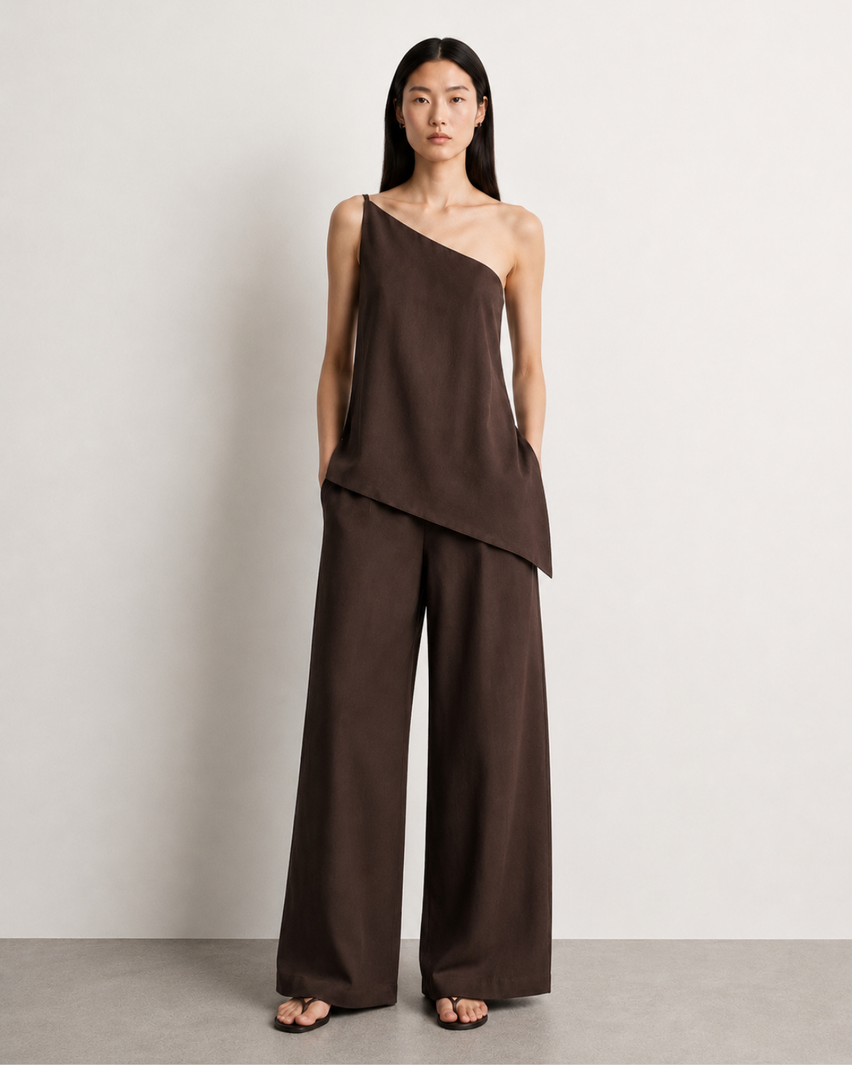 Asymmetrical Sumi Top