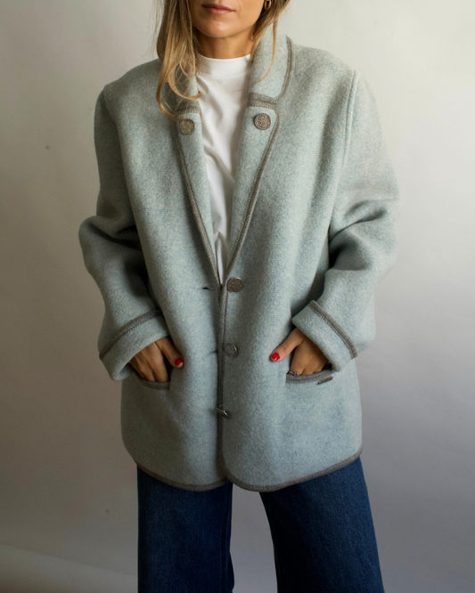 Chaqueta austriaca azul hielo