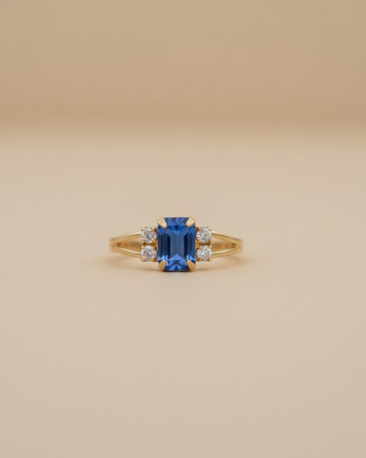 Anillo vintage Jane azul