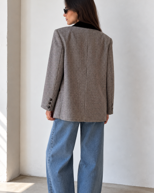 Vintage houndstooth blazer