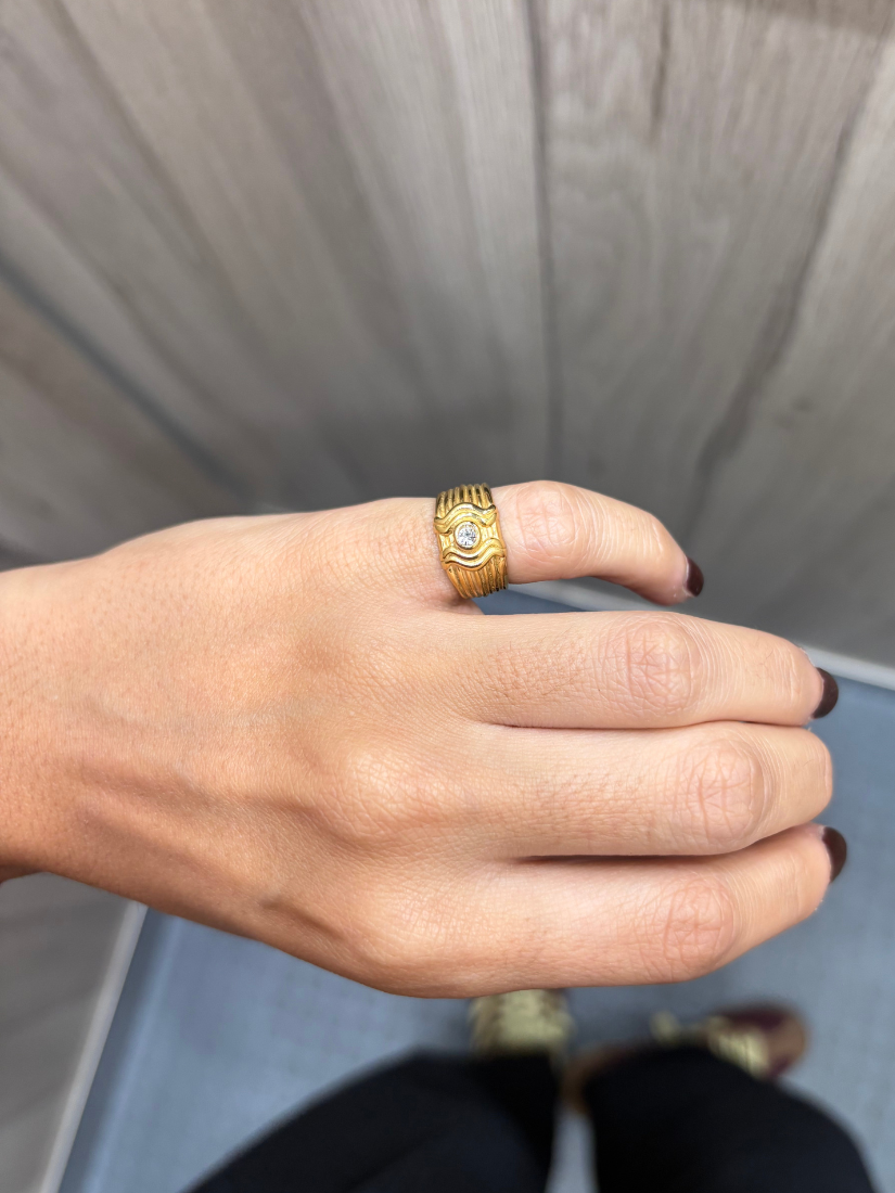 Anillo Sophia meñique de acero