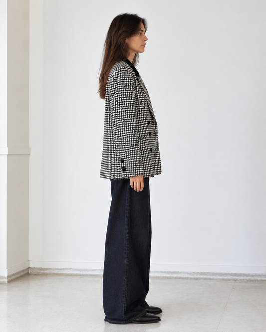 Blazer Vintage Oversize Pata de Gallo