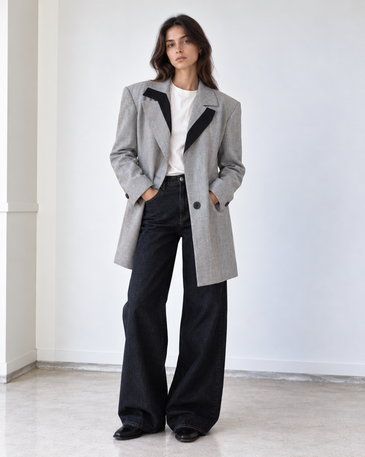 Blazer gris vintage