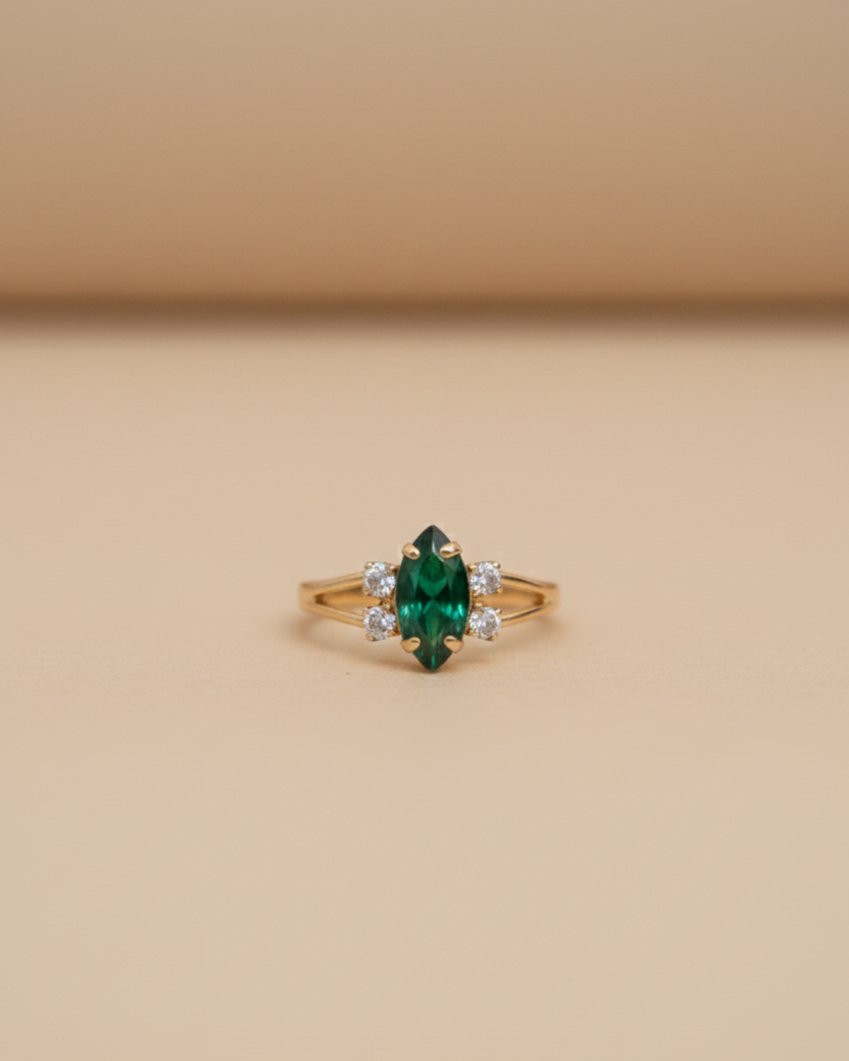 Anillo vintage Catherine verde