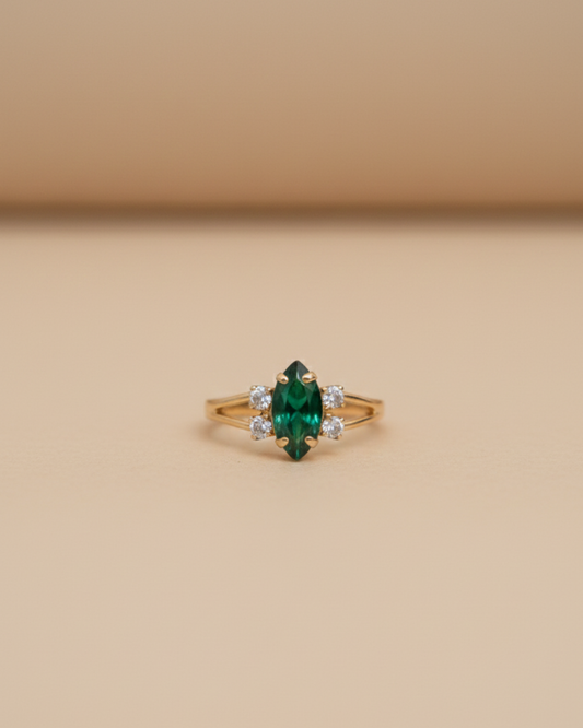 Anillo vintage Catherine verde