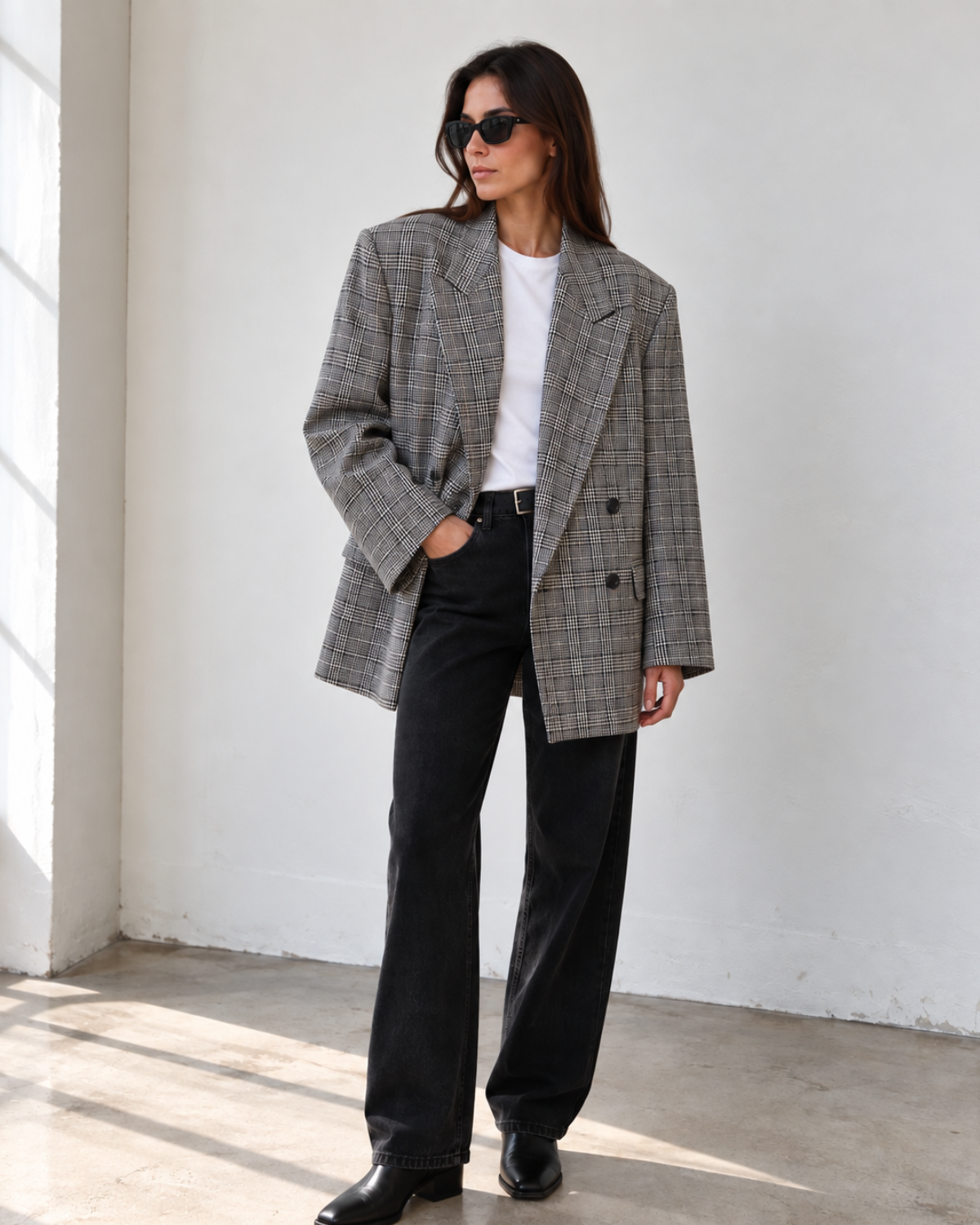 Blazer vintage Príncipe de Gales
