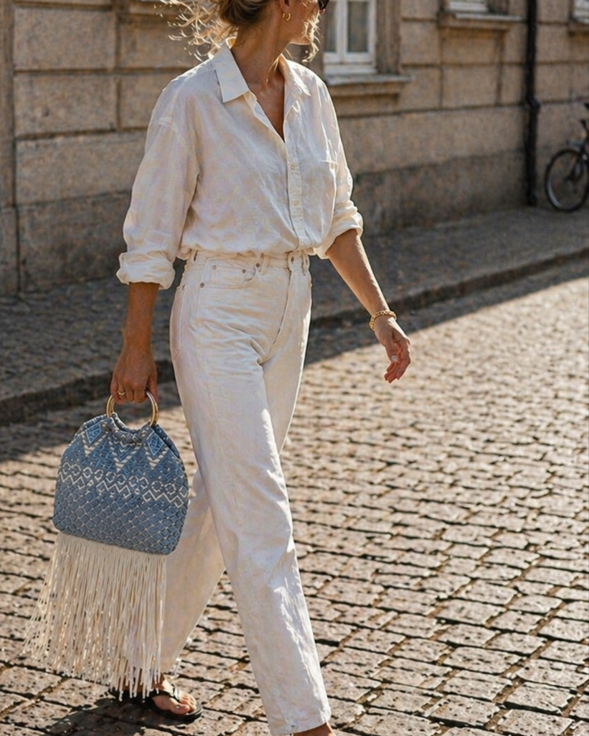 Bolso Aura flecos Upcycling