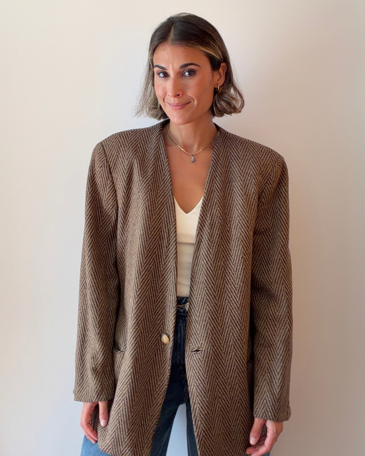 Blazer vintage espiga