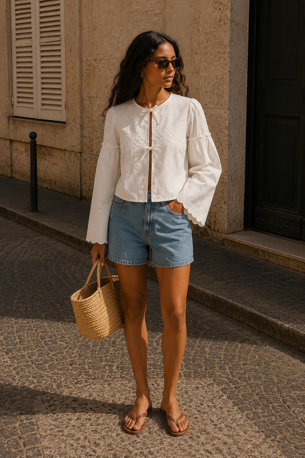 Muna upcycled blouse