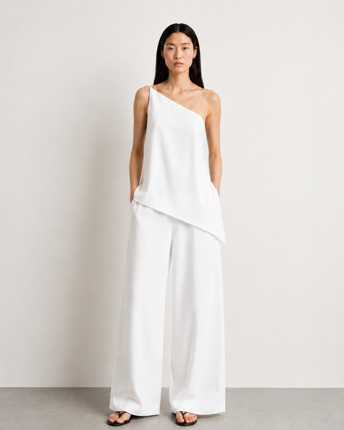 Asymmetrical Sumi Top