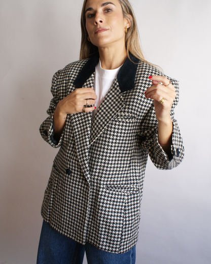 Blazer Vintage Oversize Pata de Gallo