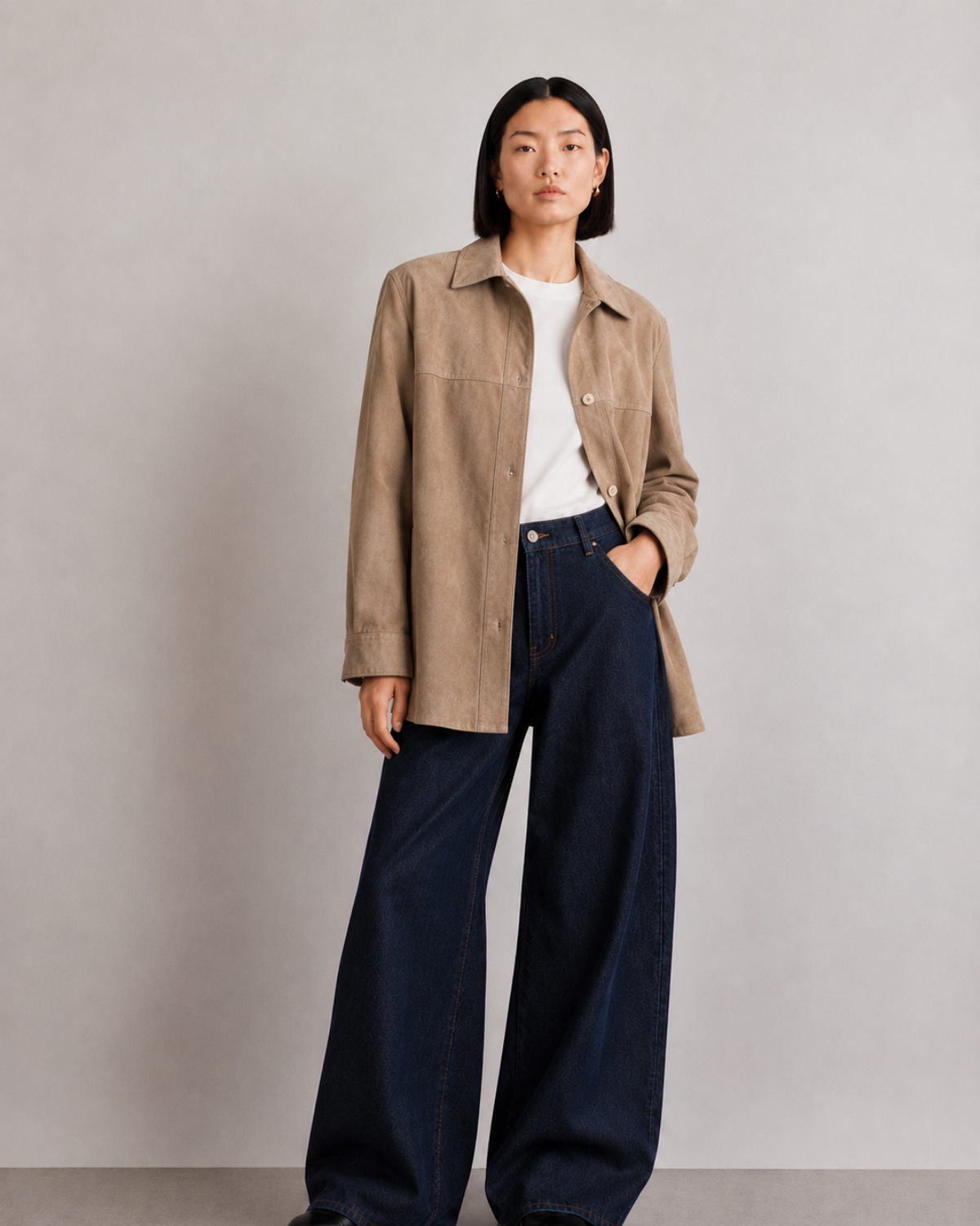 Vintage suede overshirt