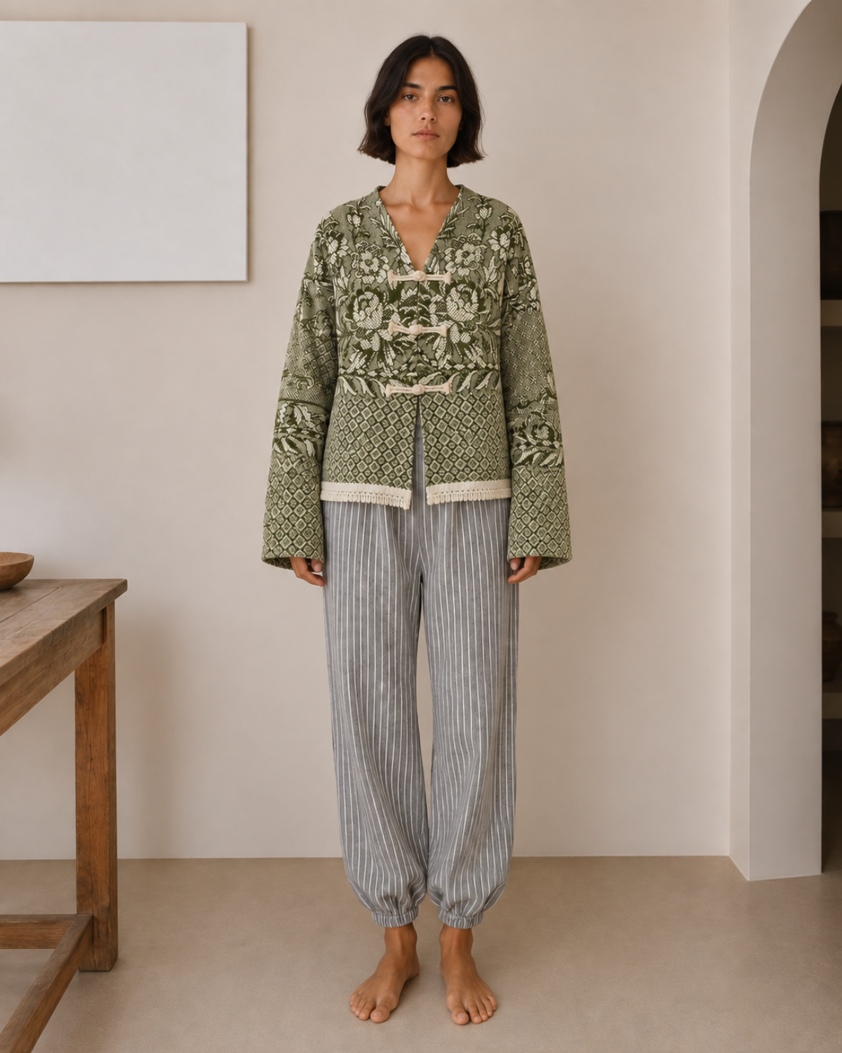 Chaqueta Oliva upcycling