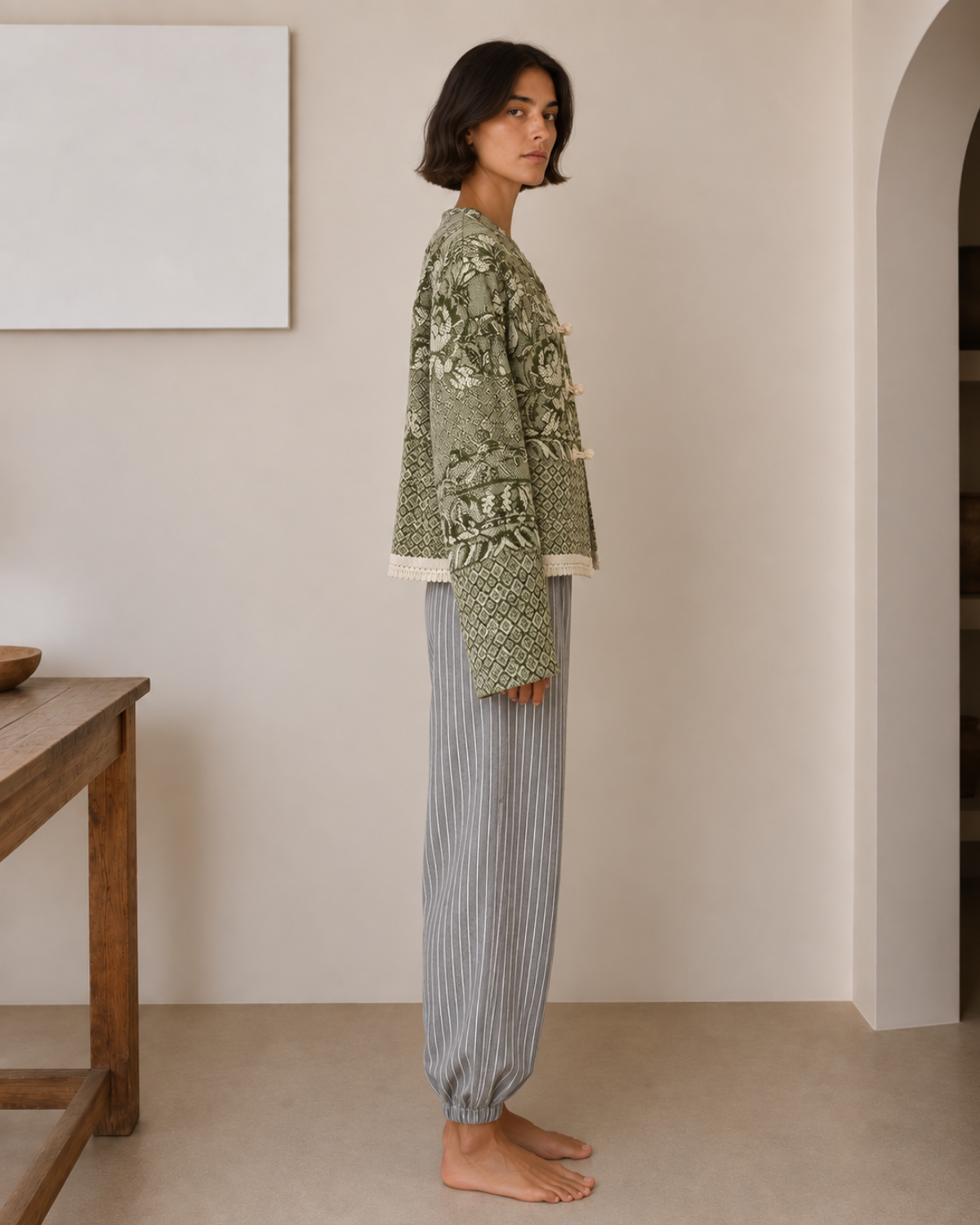 Chaqueta Oliva upcycling