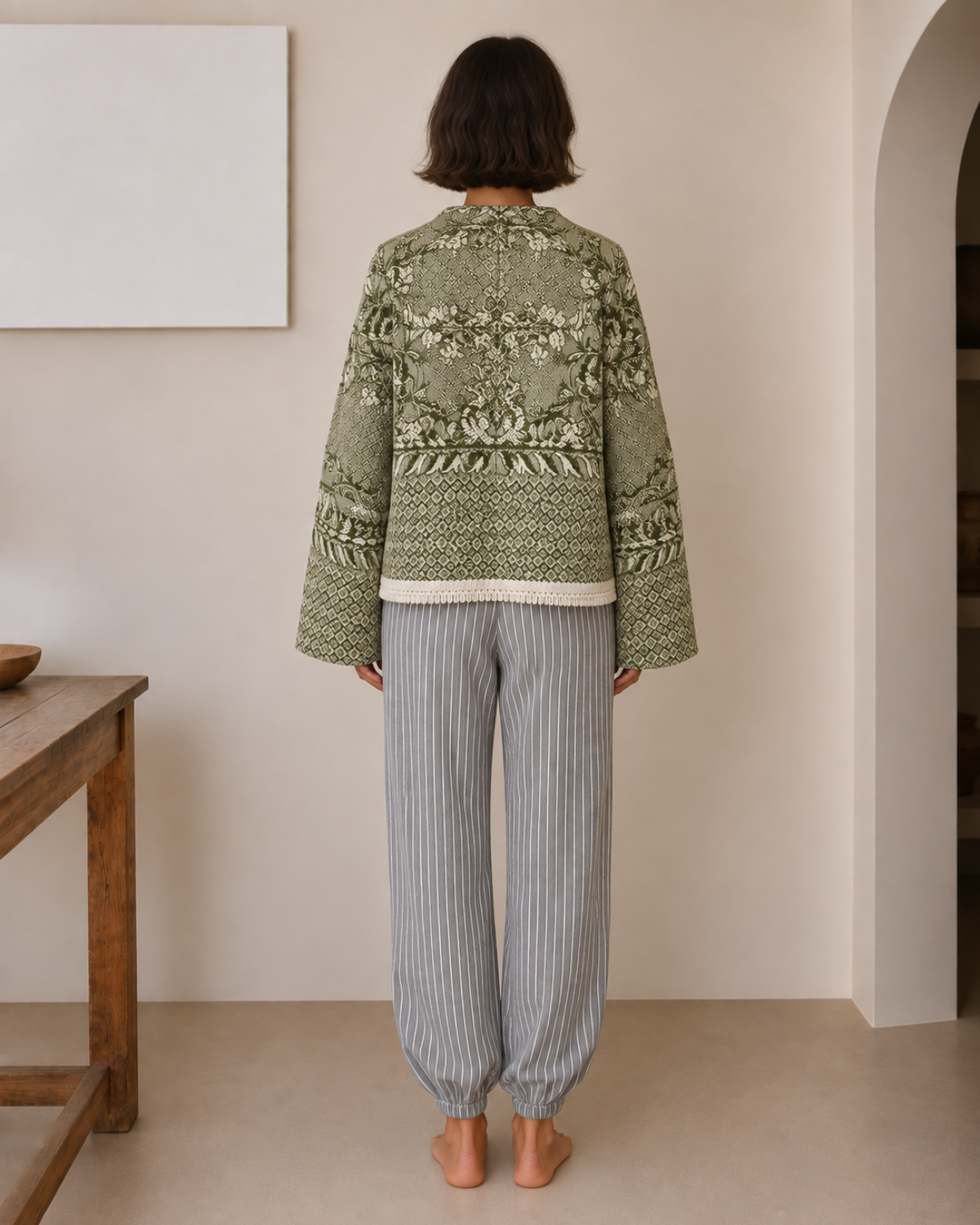 Chaqueta Oliva upcycling