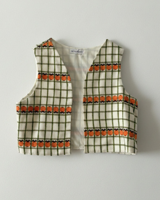 Chaleco Luma estampado upcycled