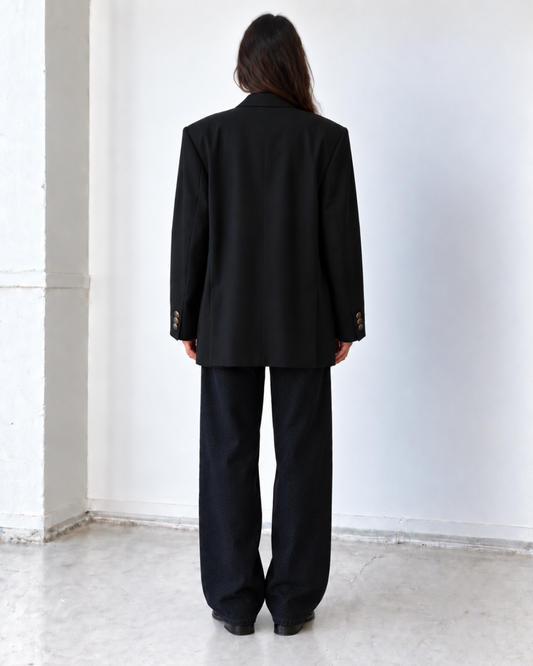 Blazer vintage negra oversize