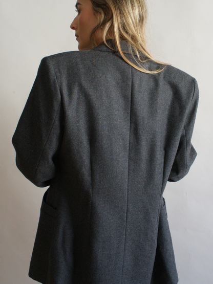 Blazer vintage gris marengo