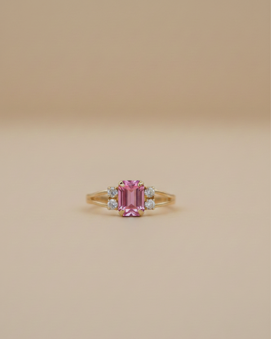 Anillo vintage Jane rosa