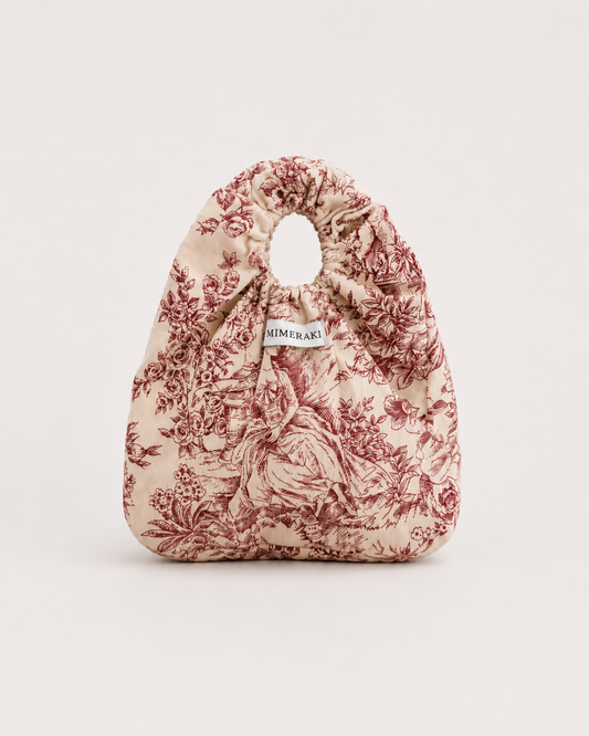 Scrunchy Bag de Mano en Tejido Toile