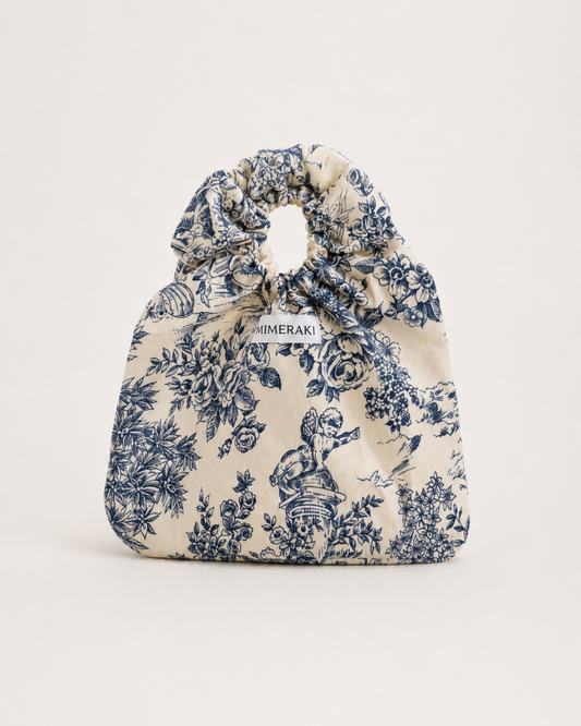 Scrunchy Bag de Mano en Tejido Toile