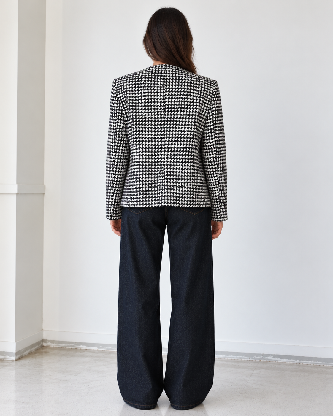 Blazer Vintage Pata de Gallo cruzada