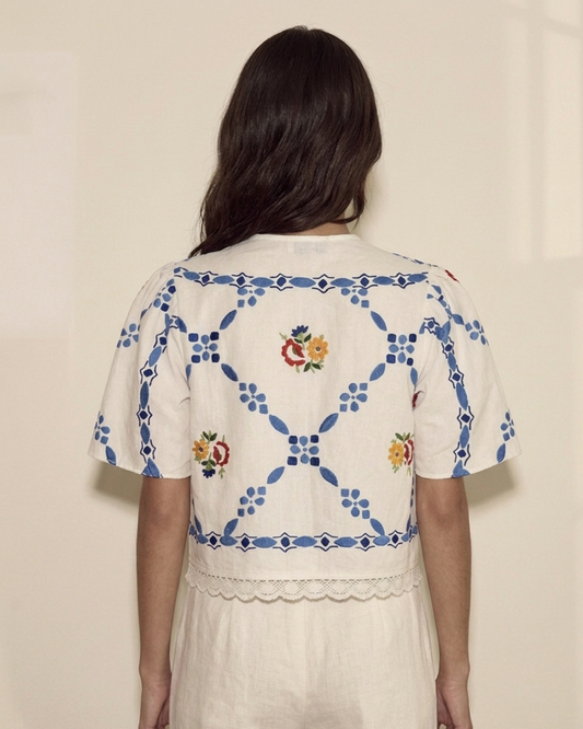 Muna upcycled blouse #3