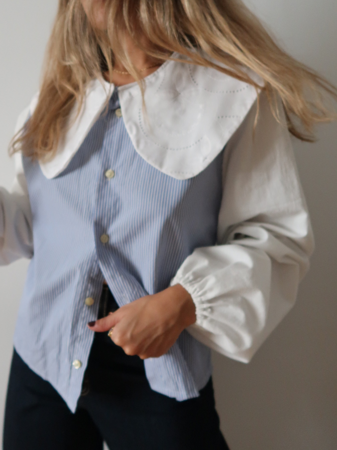 Blusa upcycling Éloïse