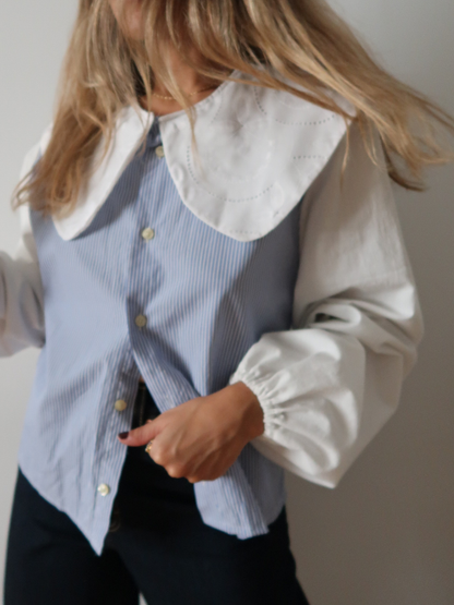 Blusa upcycling Éloïse