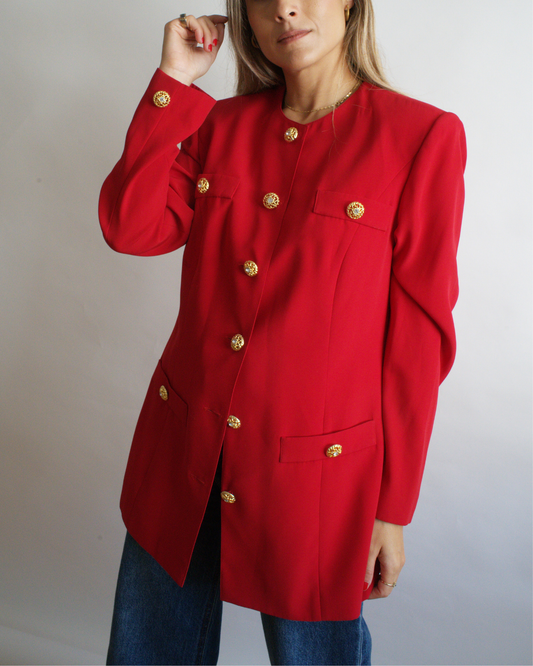 Chaqueta vintage roja