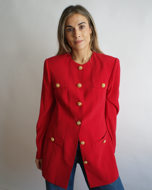Chaqueta vintage roja