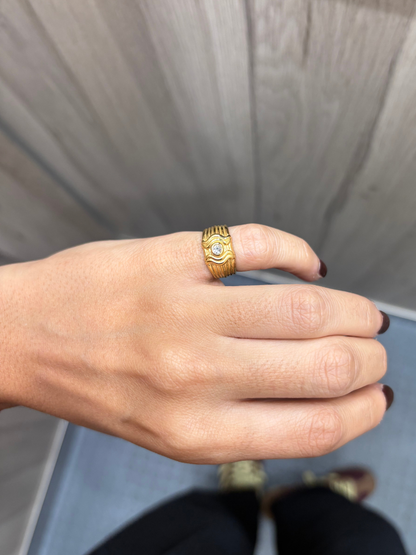 Anillo Sophia meñique de acero