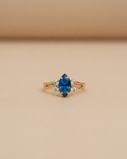 Anillo vintage Catherine azul