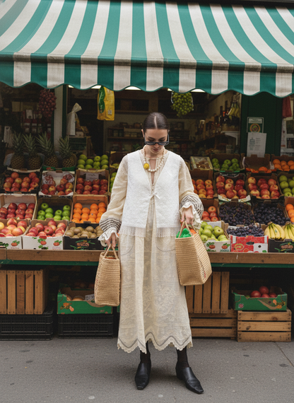 Chaleco Upcycled Vintage flecos