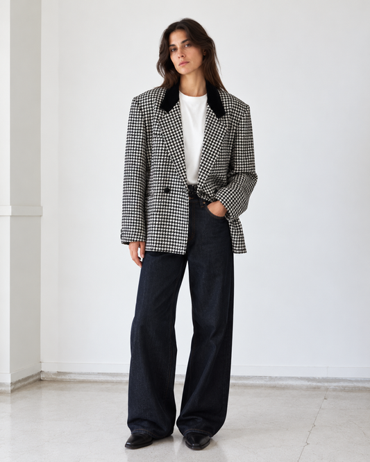 Blazer Vintage Oversize Pata de Gallo