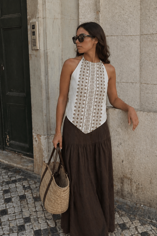 Hanna halter top upcycling #2