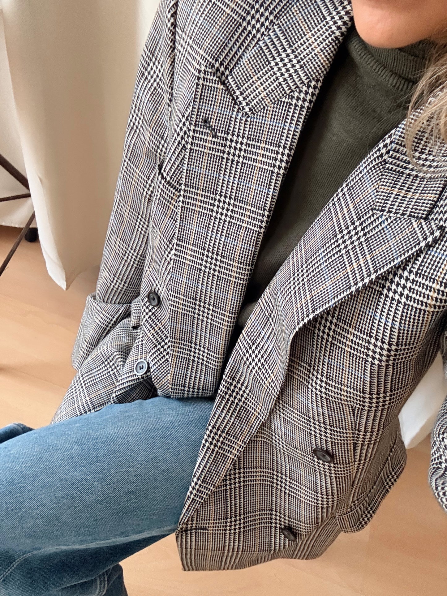 Blazer vintage príncipe de Gales