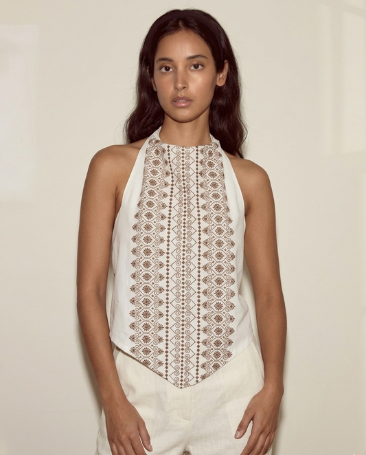 Hanna halter top upcycling #2