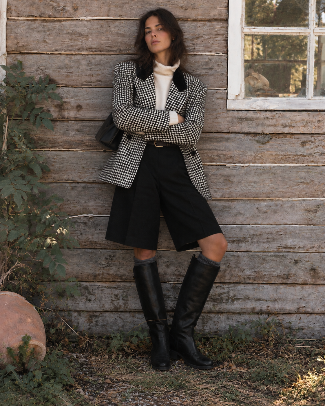 Blazer Vintage Oversize Pata de Gallo
