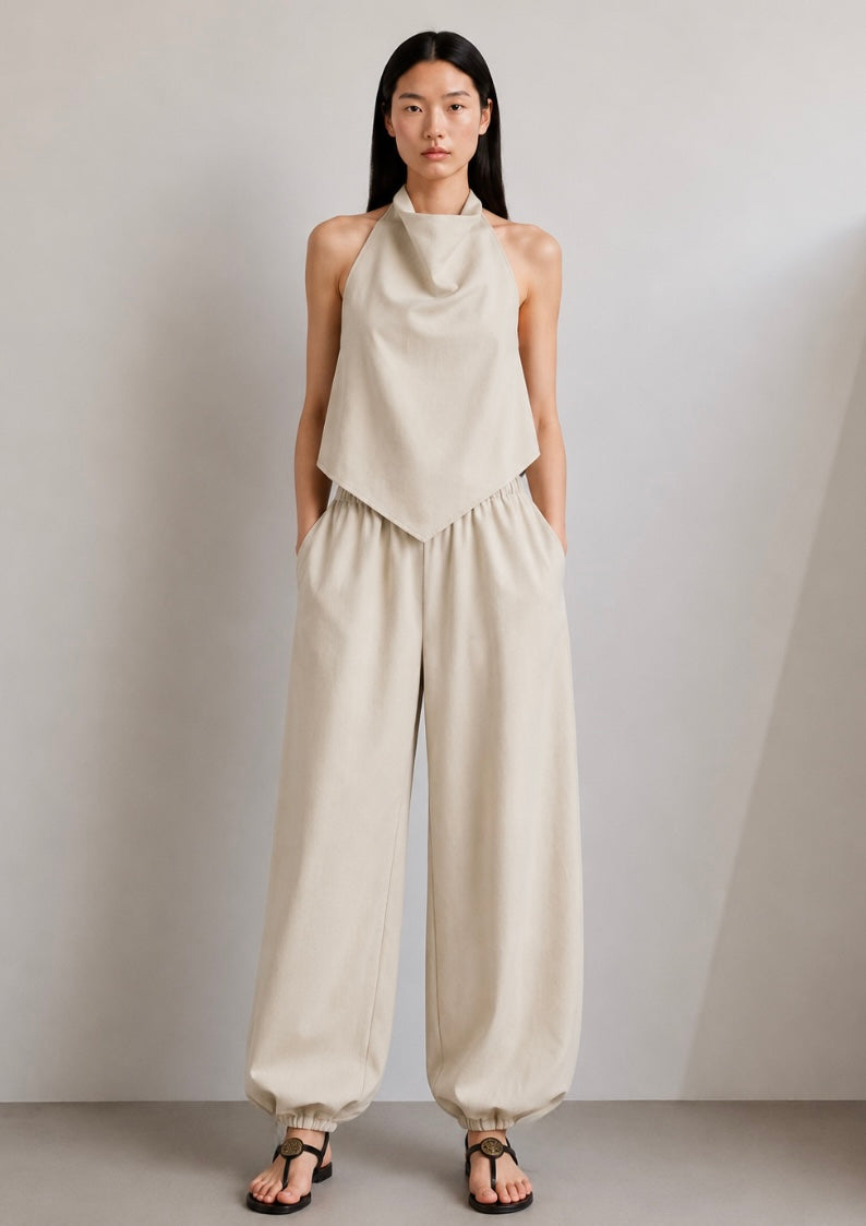 Pantalon Hibbi Lino bombacho