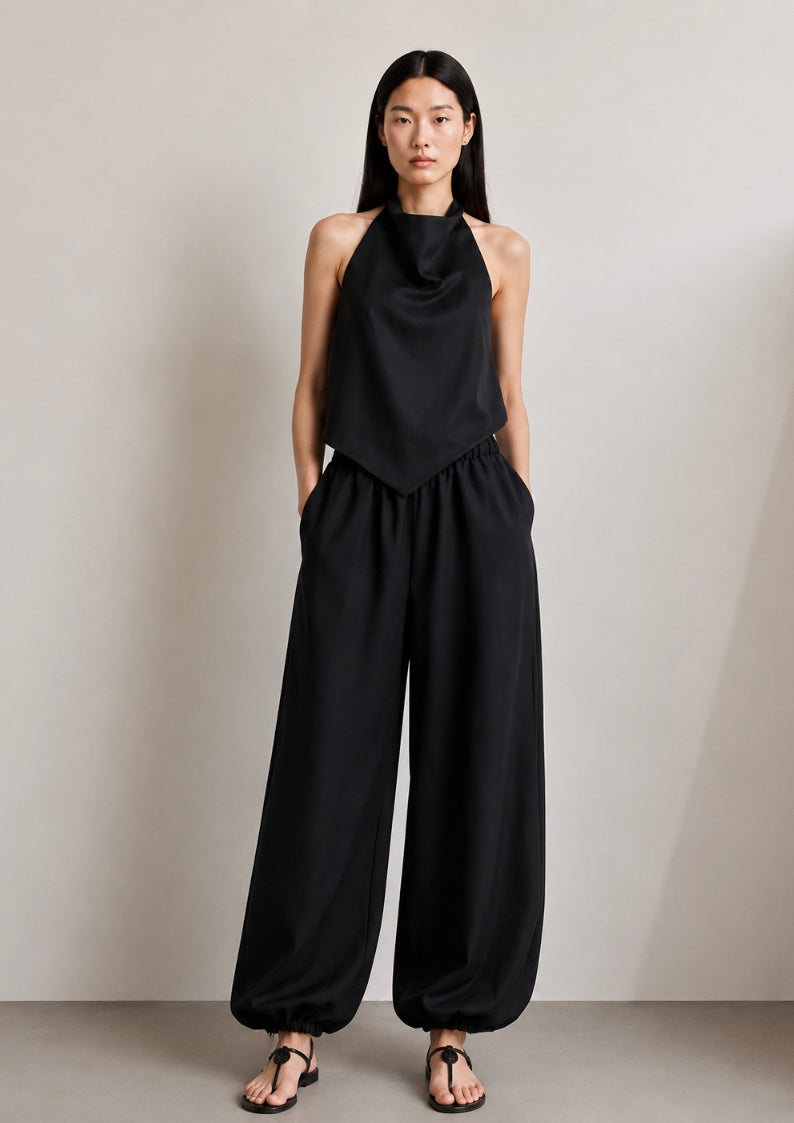 Pantalon Hibbi Lino bombacho