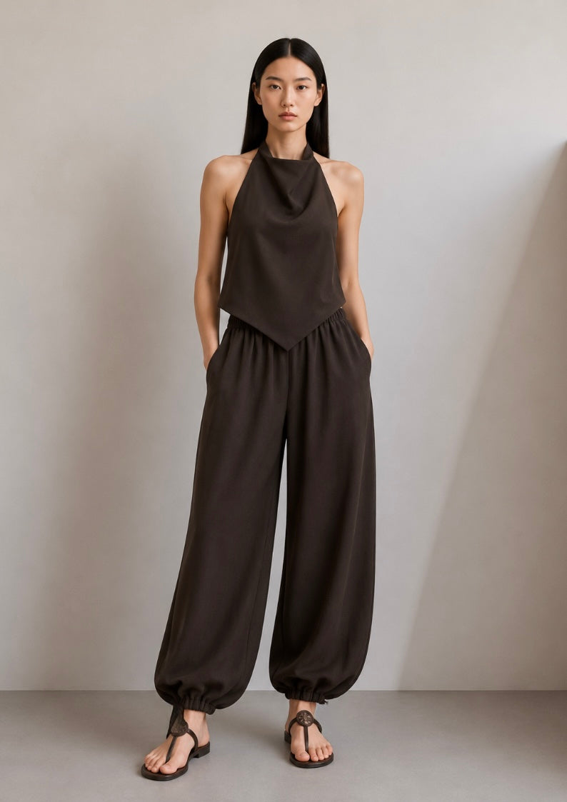 Pantalon Hibbi Lino bombacho